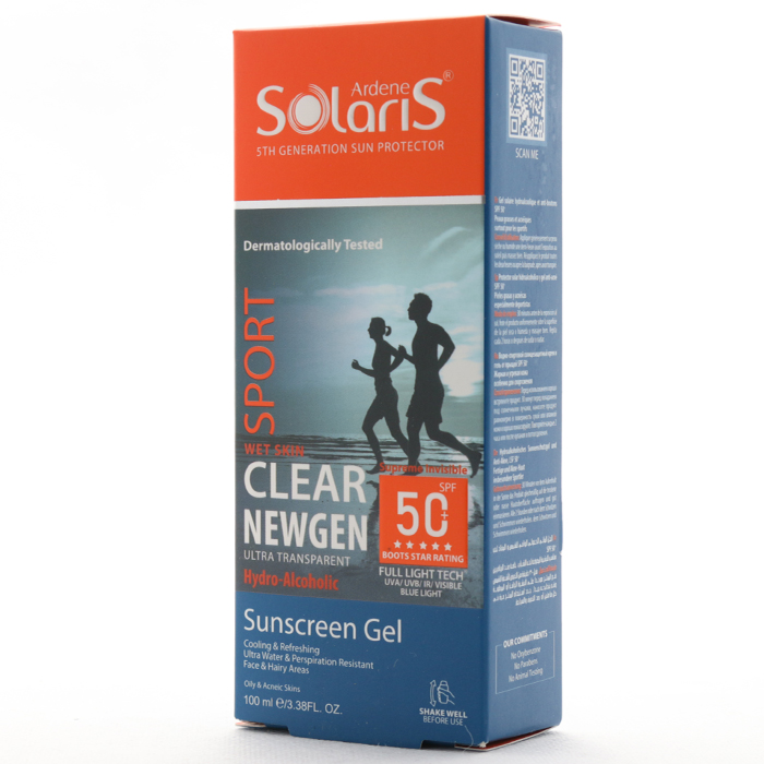 ژل هیدرو الکلی ضد آفتاب کلیر نیوژن اسپرت آردن سولاریس SPF 50 - Image 5