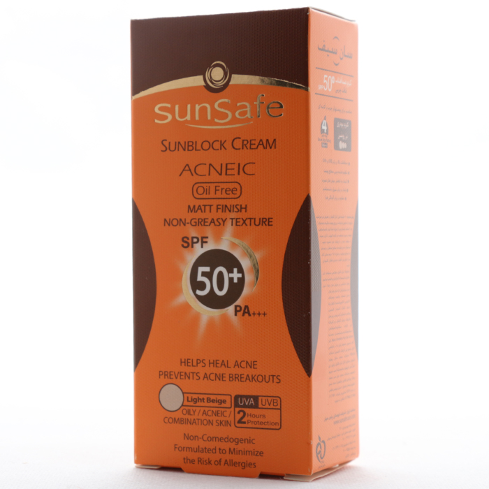 کرم ضد آفتاب فاقد چربی SPF 50 سان سیف - Image 1