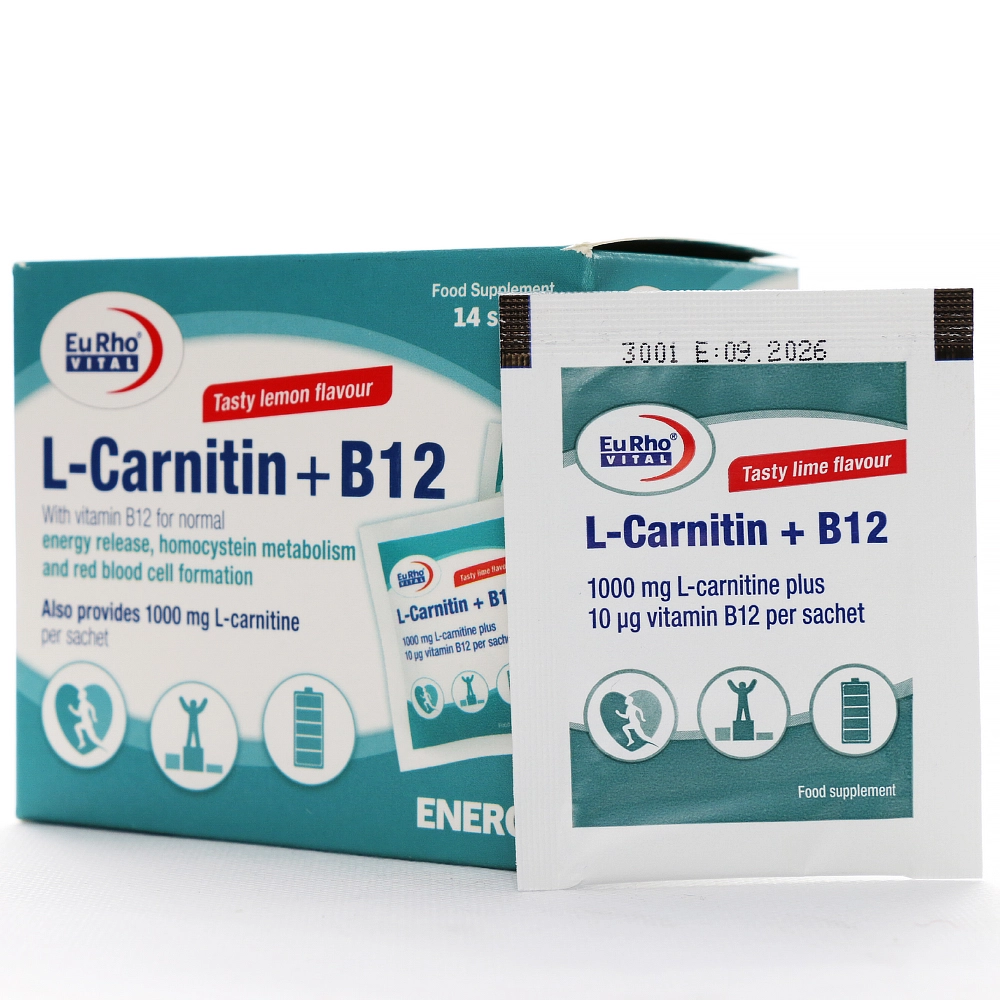 ساشه ال کارنیتین پلاس B12 یوروویتال - Image 1
