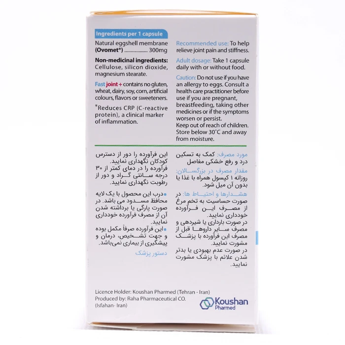 کپسول فست جوینت پلاس کوشان فارمد - Image 2