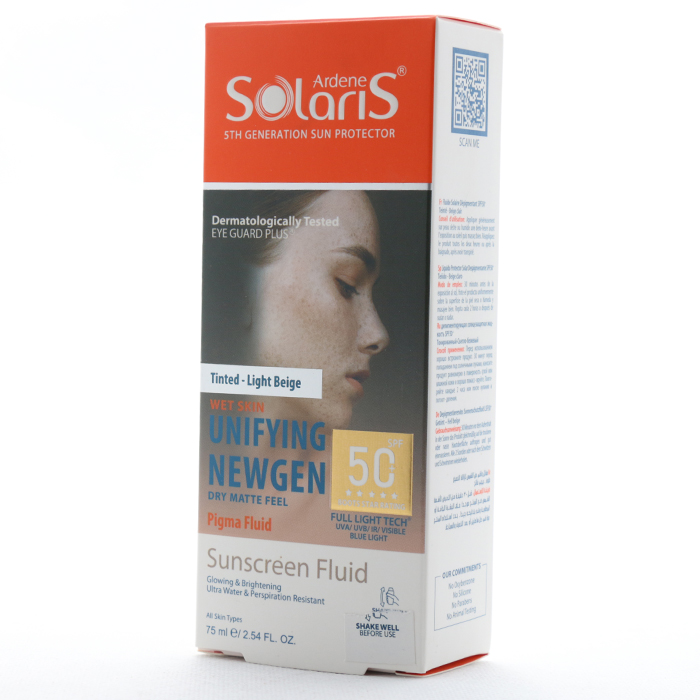 فلوئید ضد آفتاب و روشن کننده یونی فیینگ آردن سولاریس SPF 50 - Image 1