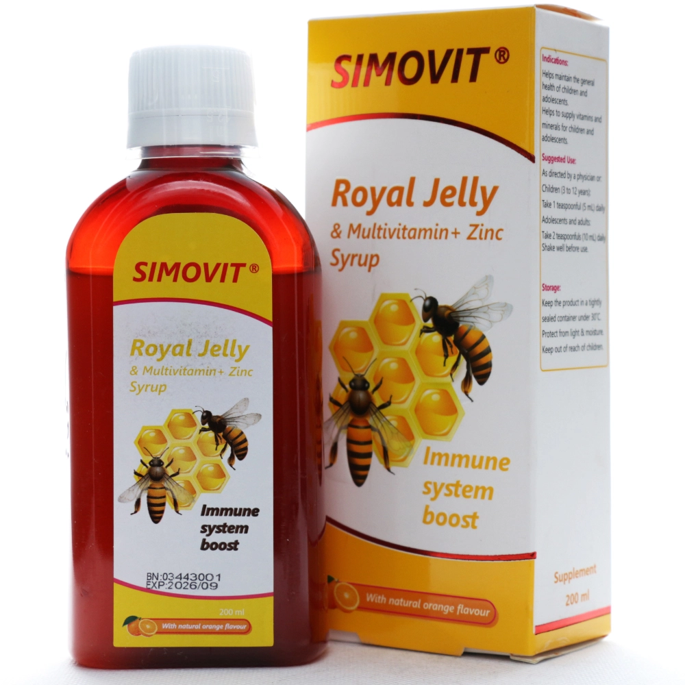 شربت رویال ژلی سیموویت سیمرغ دارو