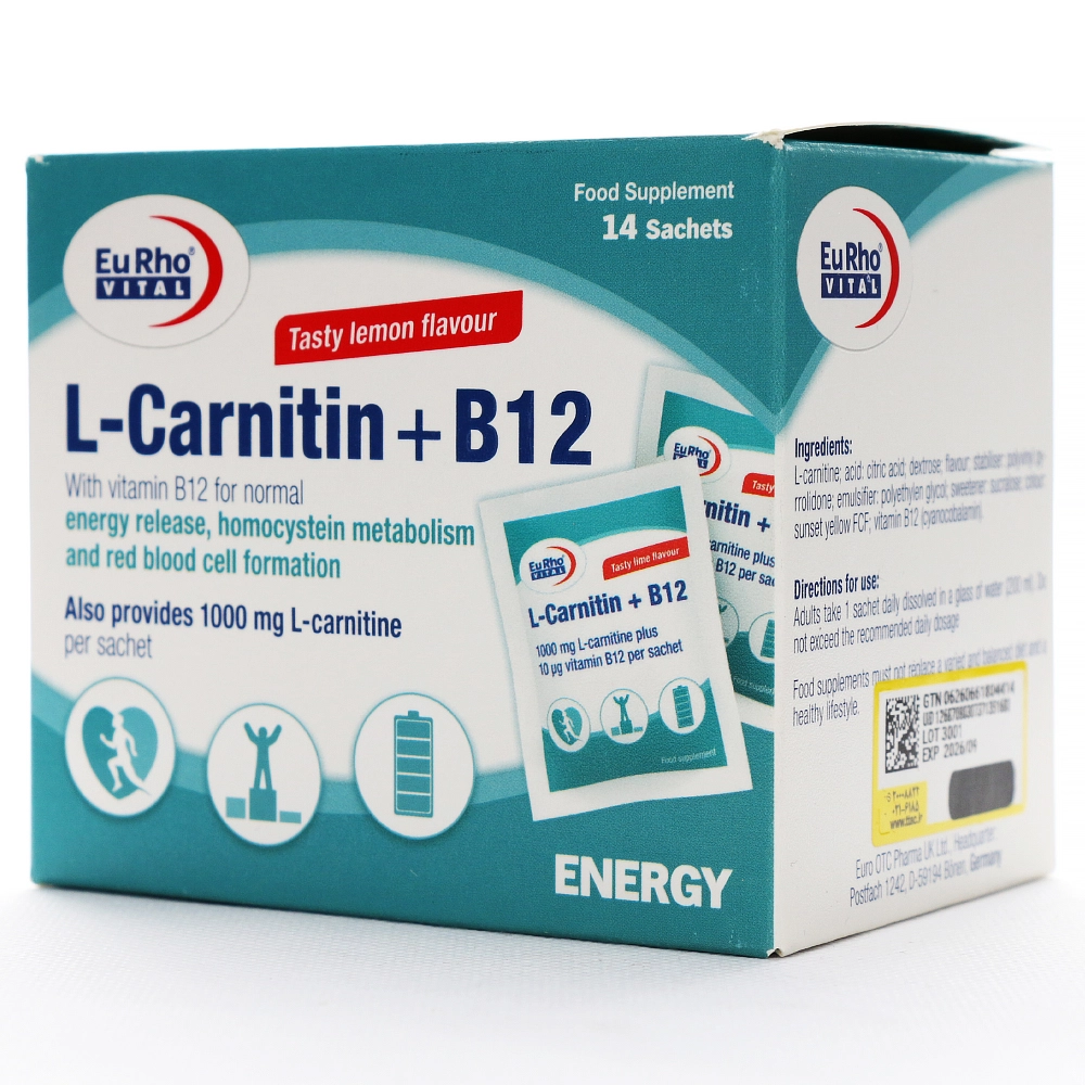 ساشه ال کارنیتین پلاس B12 یوروویتال