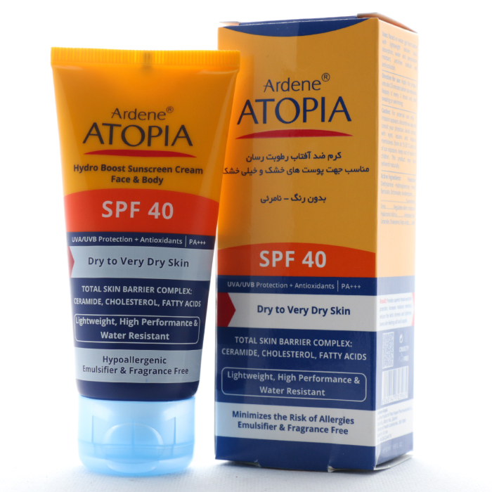 کرم ضد آفتاب پوست خشک آردن آتوپیا SPF 40