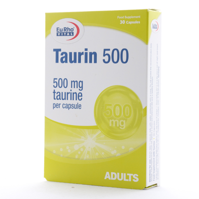 کپسول تائورین 500 میلی گرم یوروویتال