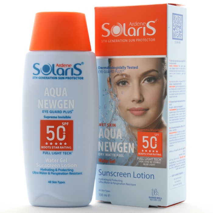 لوسیون آبی ضد آفتاب آکوا نیوژن SPF 50 آردن سولاریس