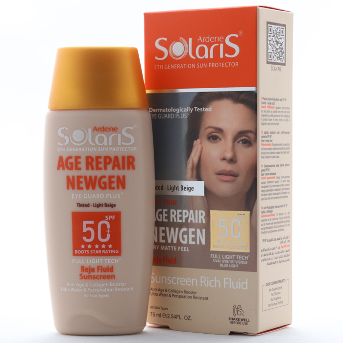 فلوئید ضد آفتاب ضد چروک SPF 50 آردن سولاریس