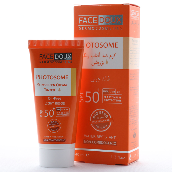 کرم ضد آفتاب SPF 50 رنگی فوتوزوم پوست چرب