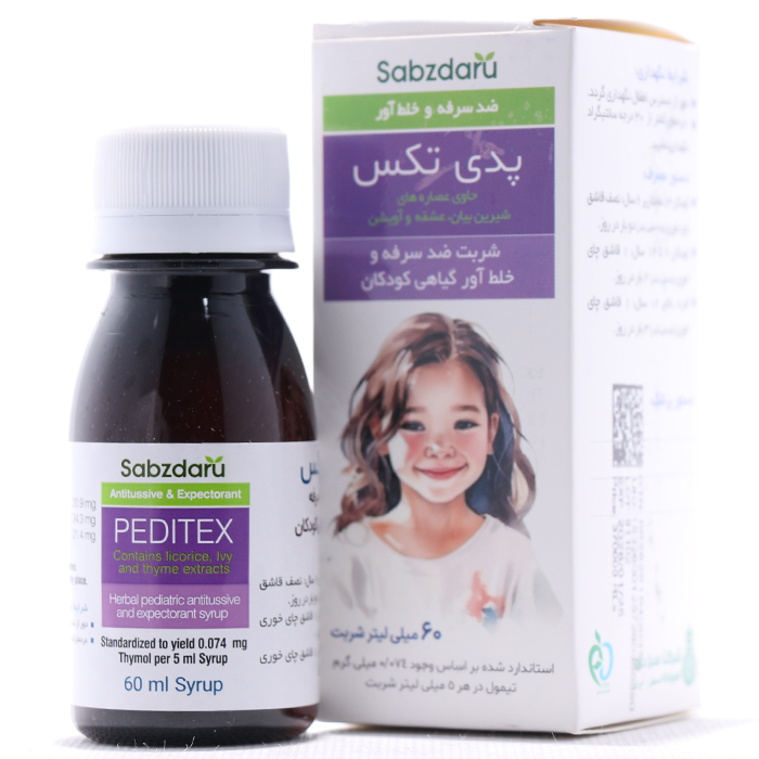 شربت پدی تکس سبز دارو 60 میلی لیتر