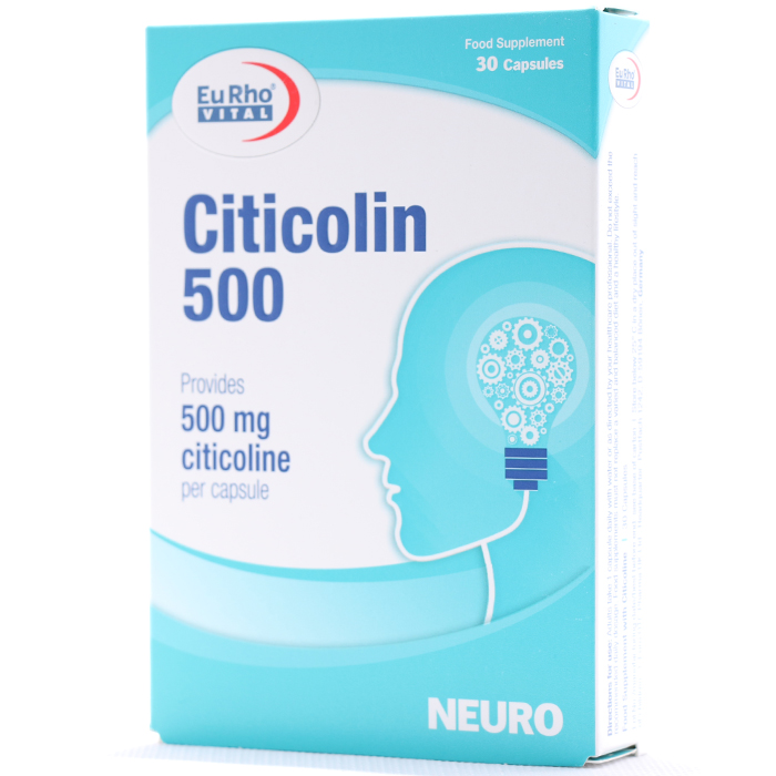 کپسول سیتی کولین 500 میلی گرم یوروویتال 30 عددی