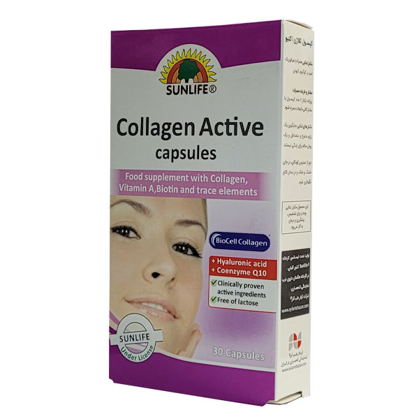 کپسول کلاژن اکتیو سان لایف ۳۰ عددی