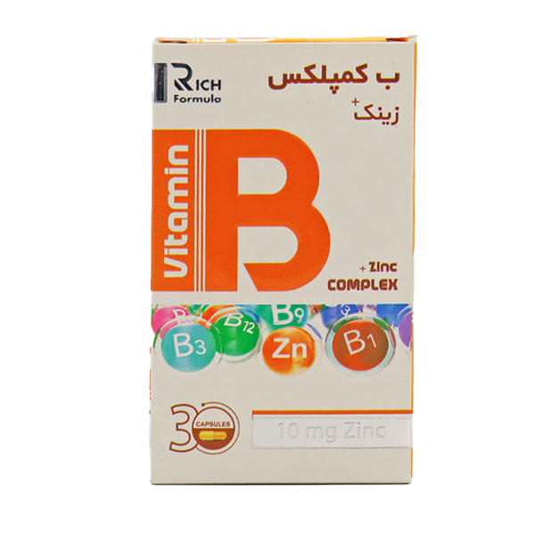 کپسول ب کمپلکس زینک ریچ فرمولا بهستان بسته 30 عددی