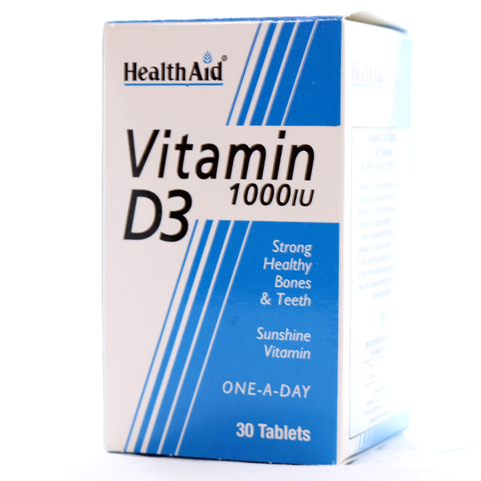 قرص ویتامین D3 1000 واحد هلث اید