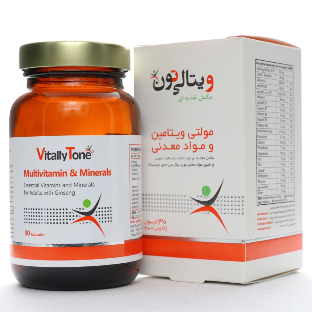 کپسول مولتی ویتامین و مینرال ویتالی تون 60 عددی
