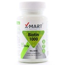 قرص بیوتین 1000 ایکس مارت 60 عددی