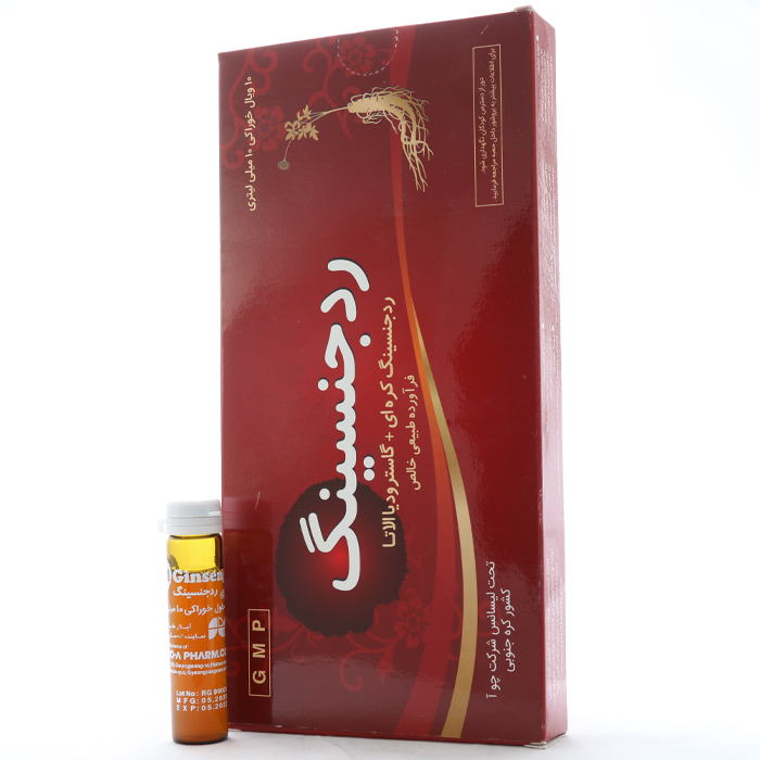 [9A-78467] آمپول رد جنسینگ چوافارم ۱۰ میلی لیتر ۱۰ عددی